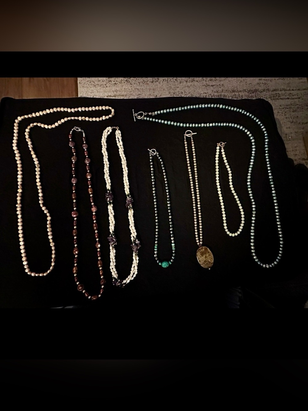Vintage Freshwater Pearl Necklace Jewelry Lot - Picture 2 of 6